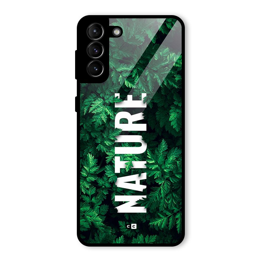 Nature Leaves Glass Back Case for Galaxy S21 Plus