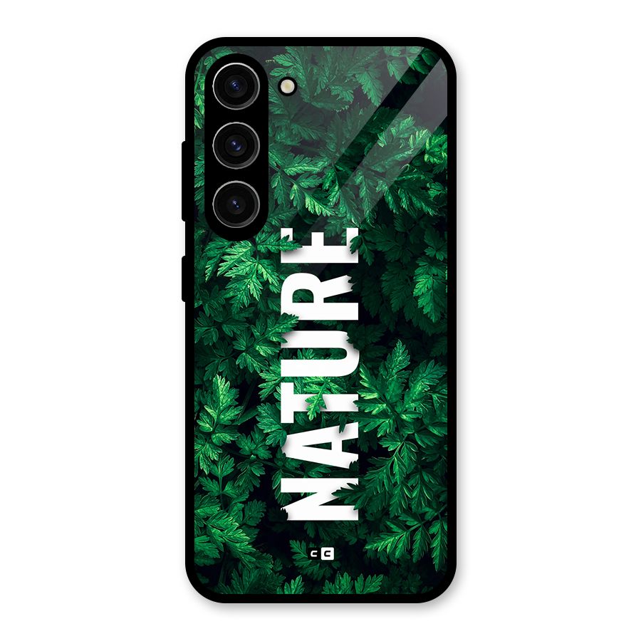 Nature Leaves Glass Back Case for Galaxy S23