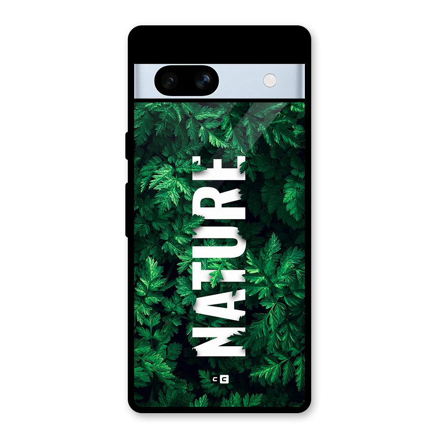 Nature Leaves Glass Back Case for Google Pixel 7a