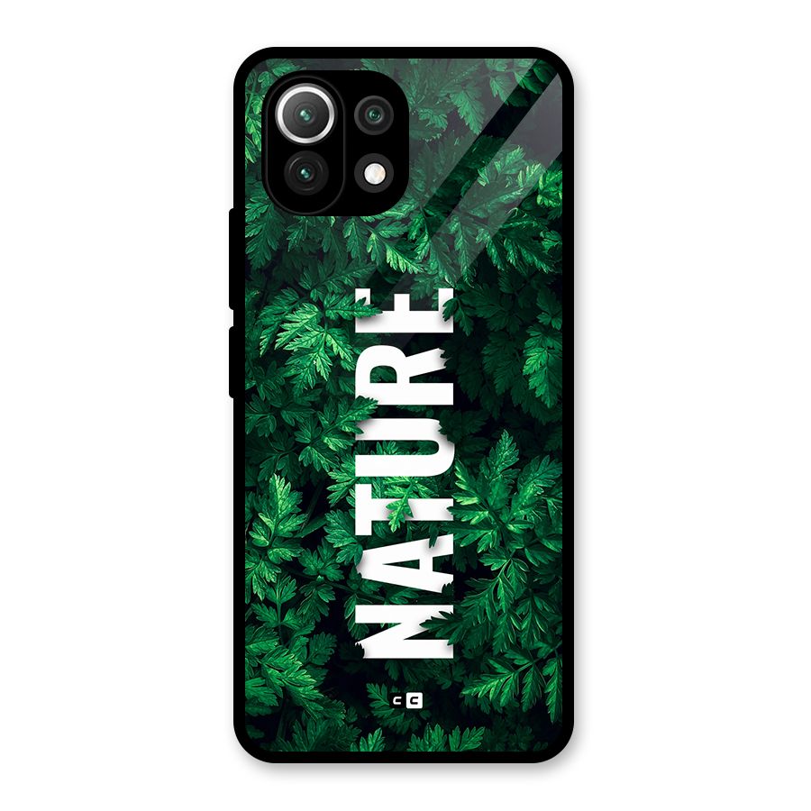 Nature Leaves Glass Back Case for Mi 11 Lite
