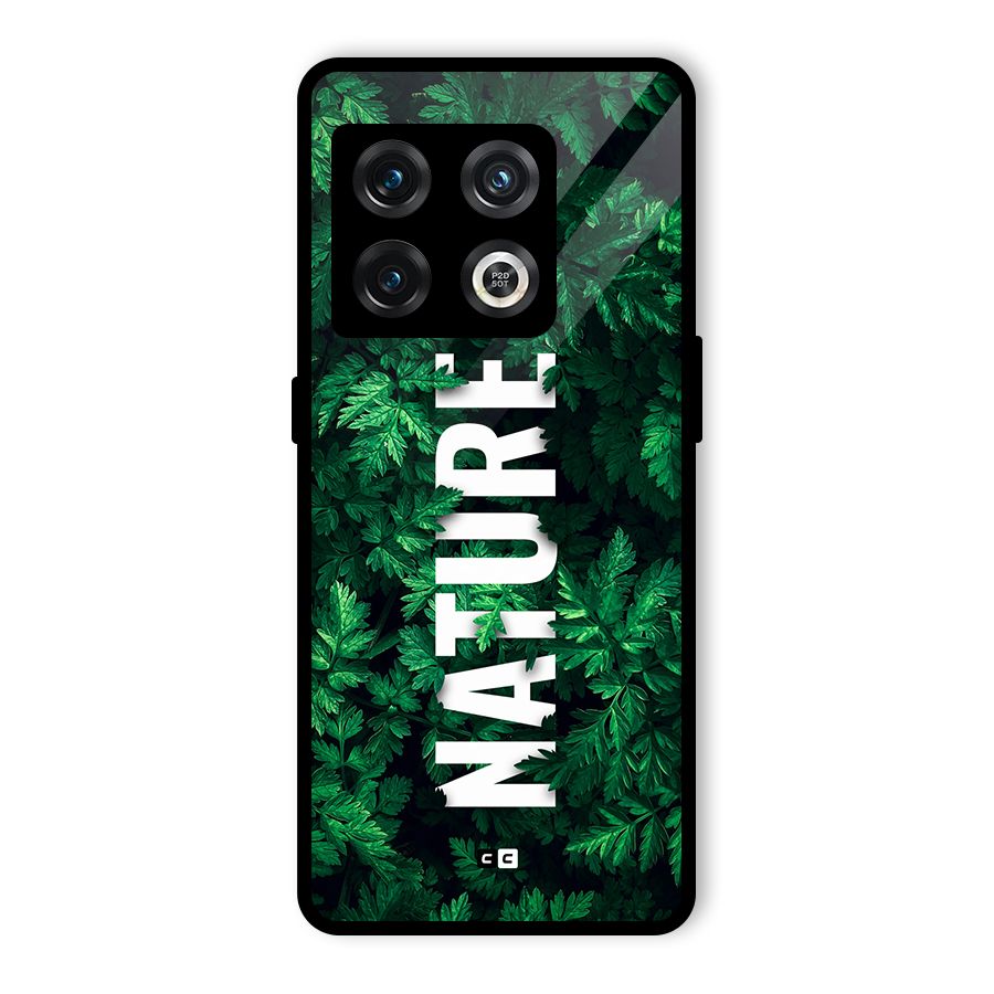 Nature Leaves Glass Back Case for OnePlus 10 Pro 5G