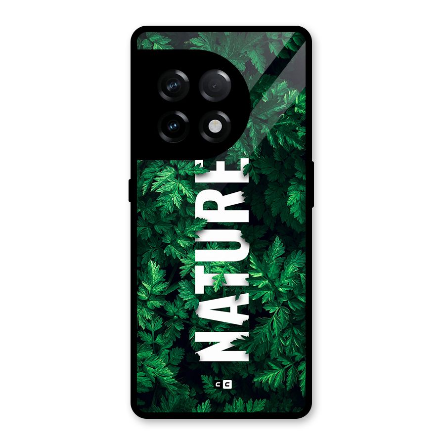 Nature Leaves Glass Back Case for OnePlus 11R