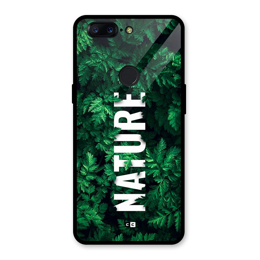 Nature Leaves Glass Back Case for OnePlus 5T