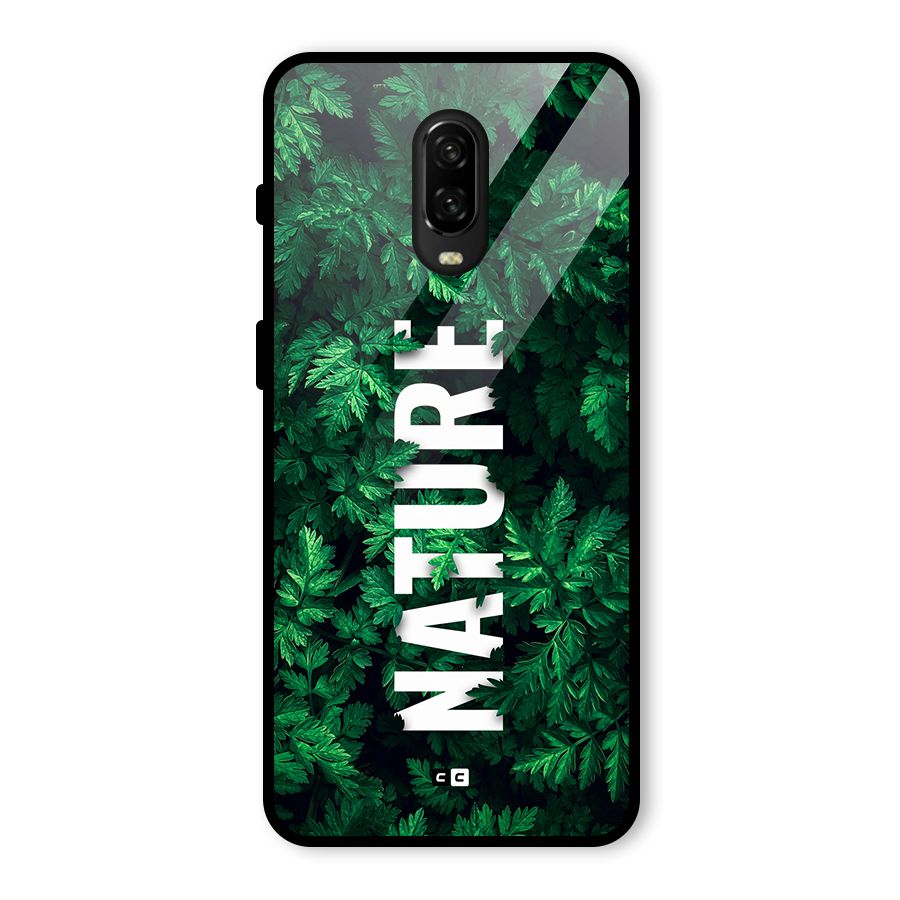 Nature Leaves Glass Back Case for OnePlus 6T