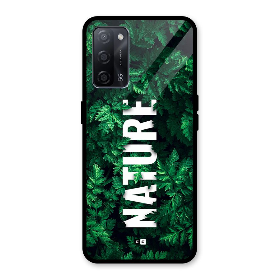 Nature Leaves Glass Back Case for Oppo A53s 5G