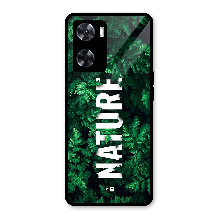 Nature Leaves Glass Back Case for Oppo A77