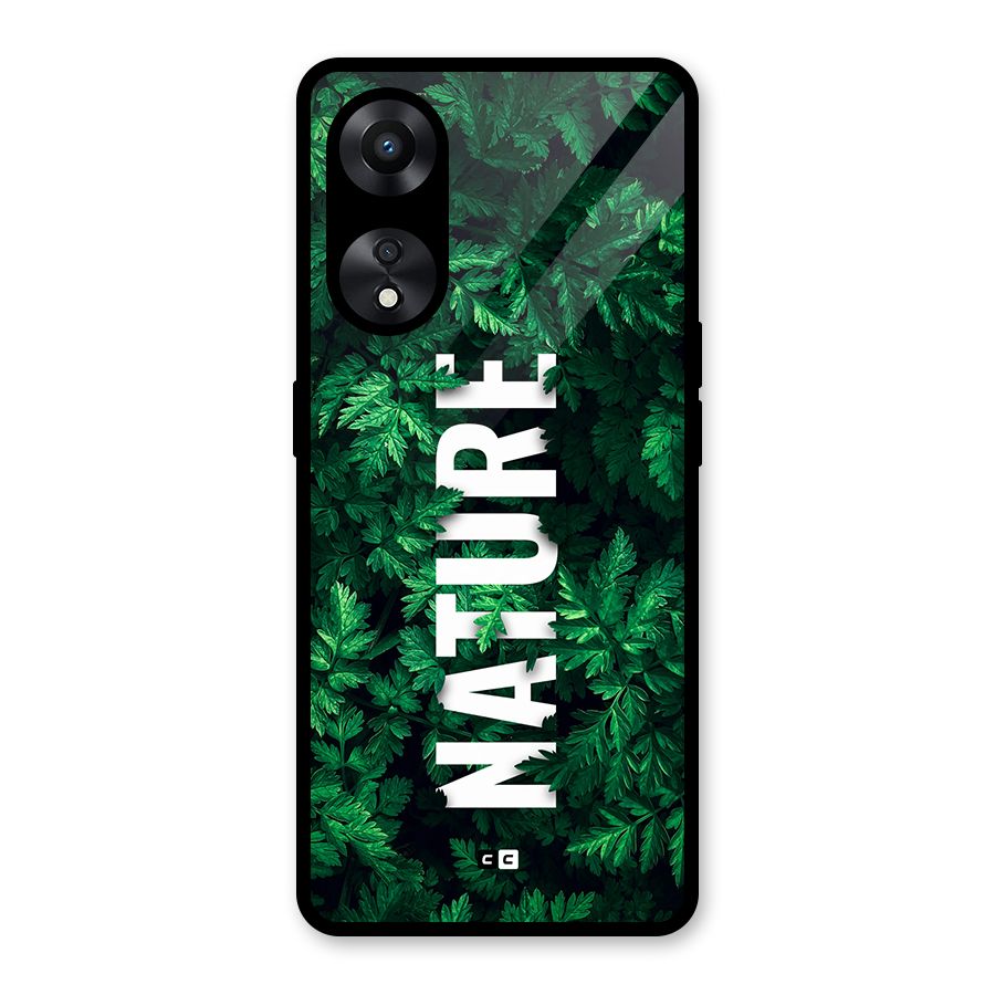 Nature Leaves Glass Back Case for Oppo A78