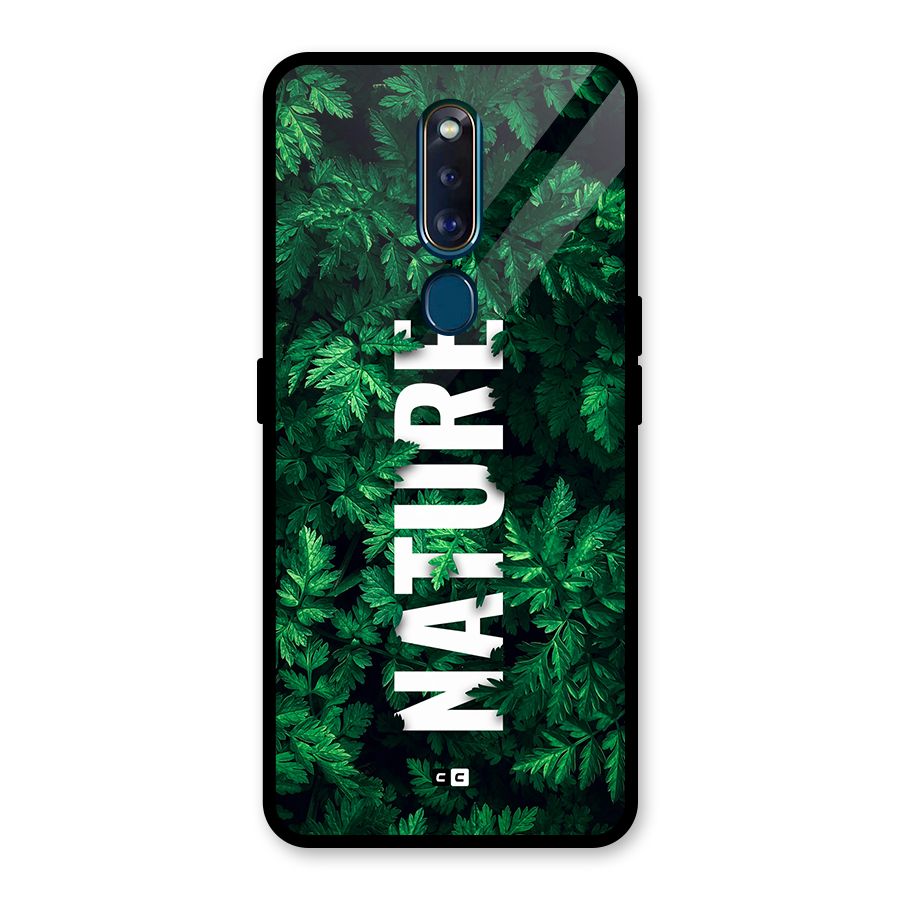 Nature Leaves Glass Back Case for Oppo F11 Pro