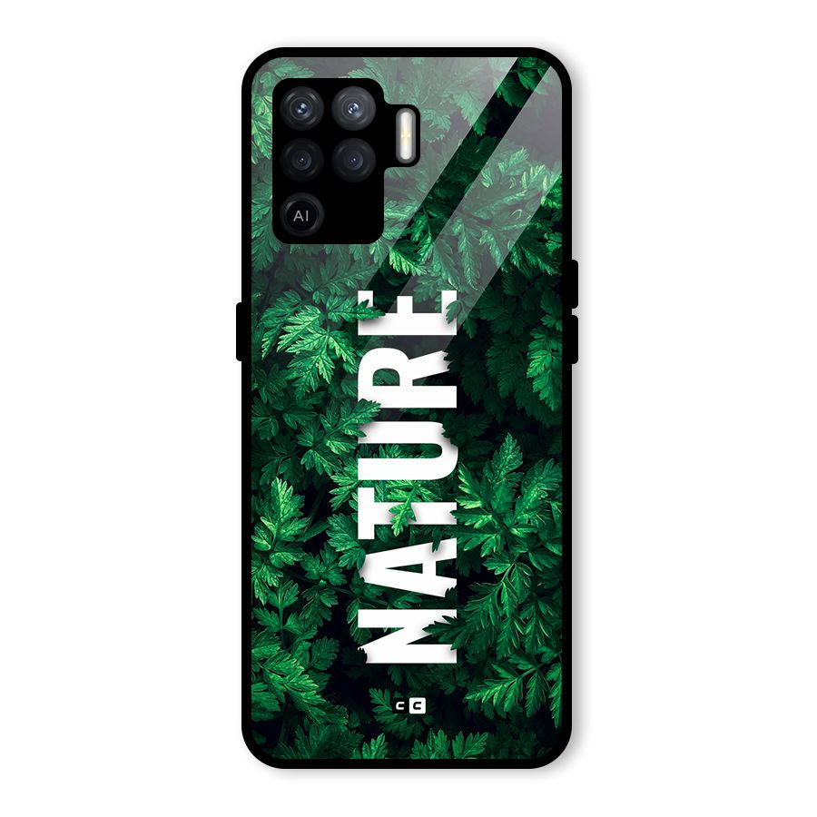 Nature Leaves Glass Back Case for Oppo F19 Pro