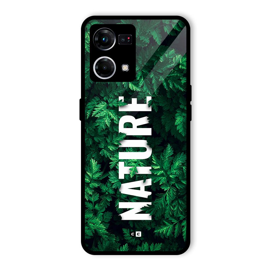 Nature Leaves Glass Back Case for Oppo F21 Pro 5G