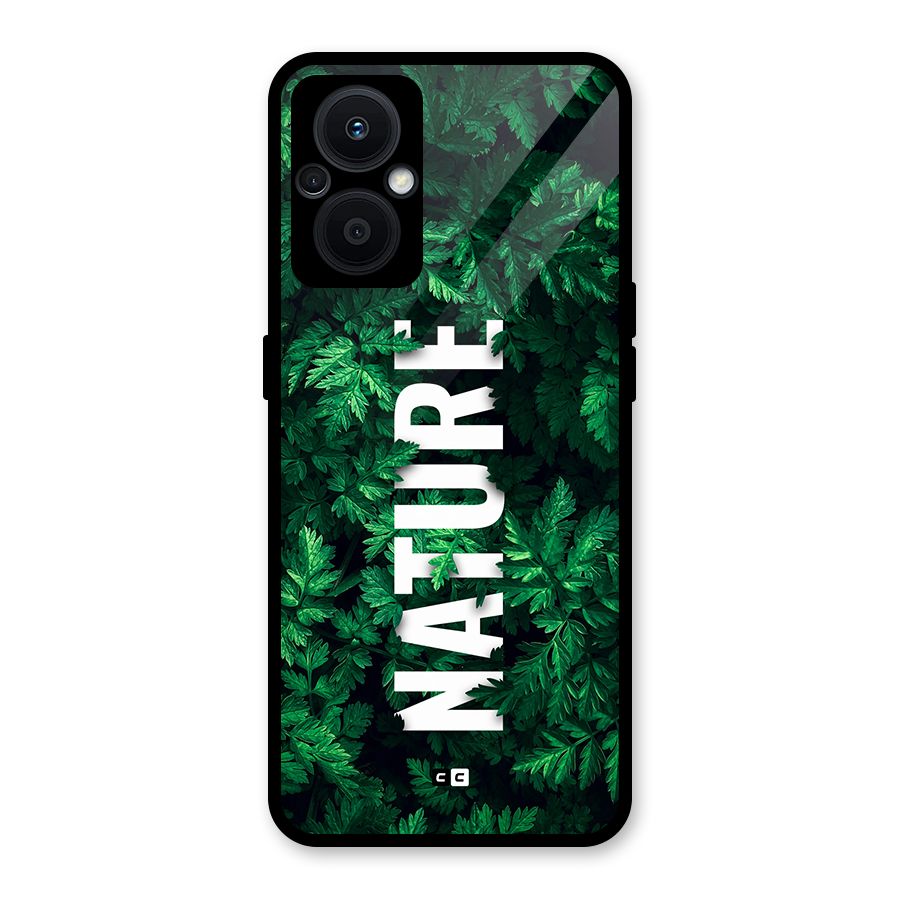 Nature Leaves Glass Back Case for Oppo F21s Pro 5G