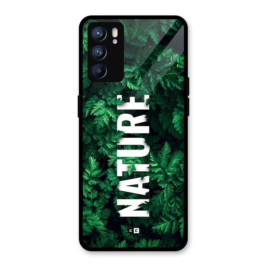 Nature Leaves Glass Back Case for Oppo Reno6 5G
