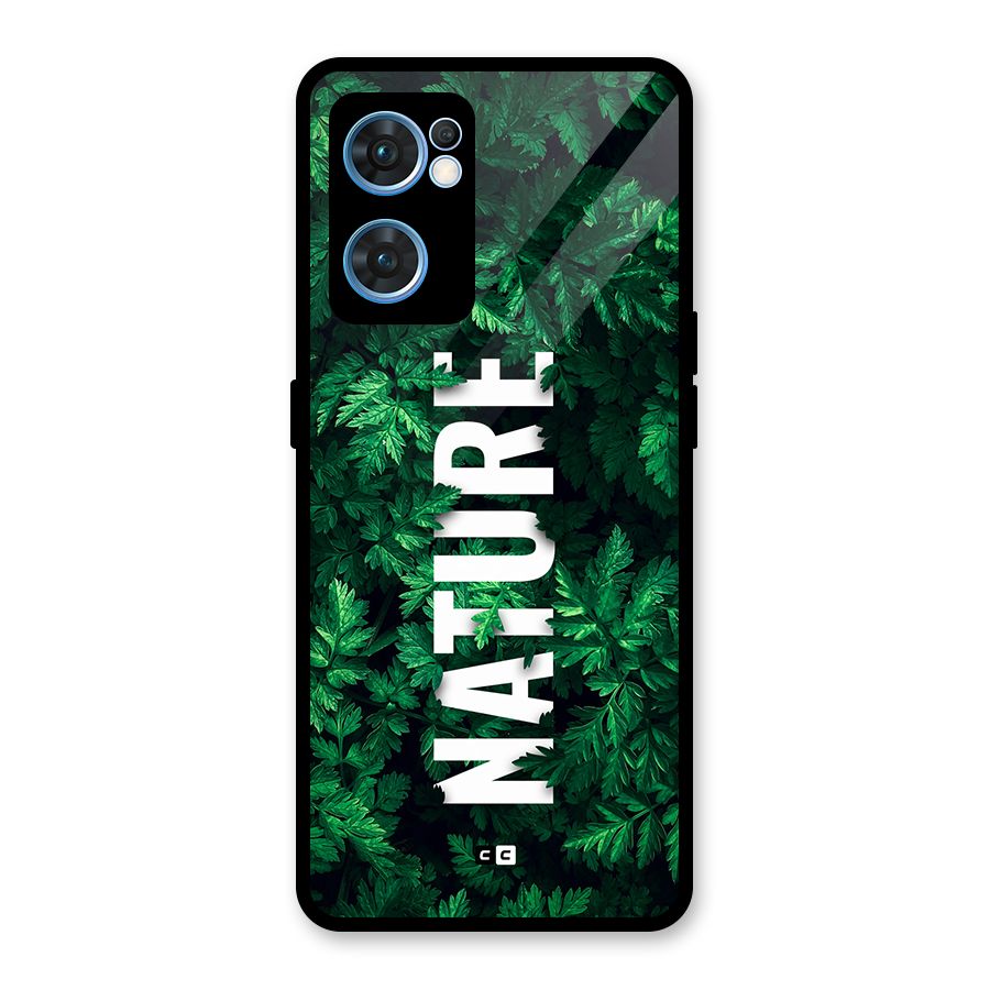 Nature Leaves Glass Back Case for Oppo Reno7 5G