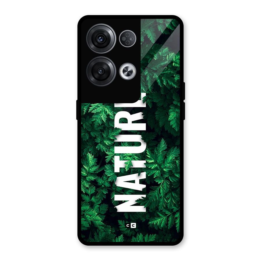 Nature Leaves Glass Back Case for Oppo Reno8 Pro 5G