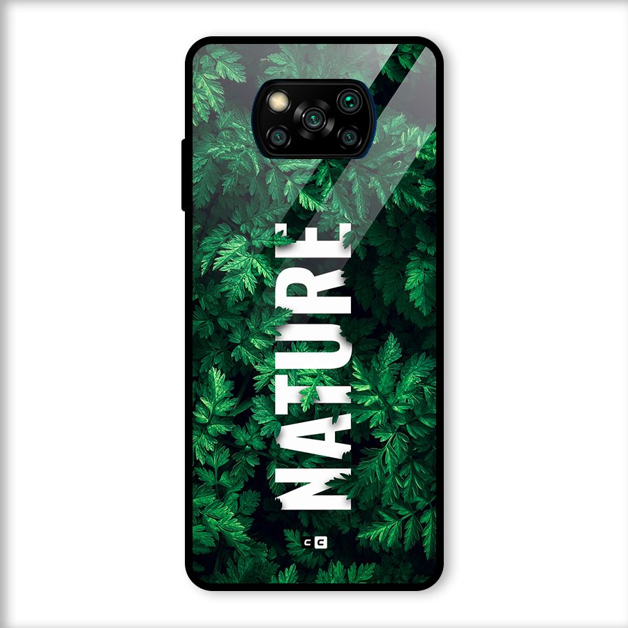 Nature Leaves Glass Back Case for Poco X3