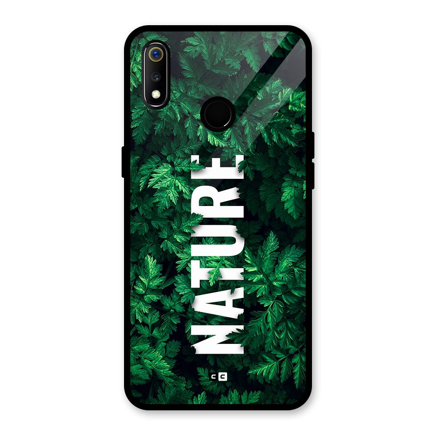 Nature Leaves Glass Back Case for Realme 3i