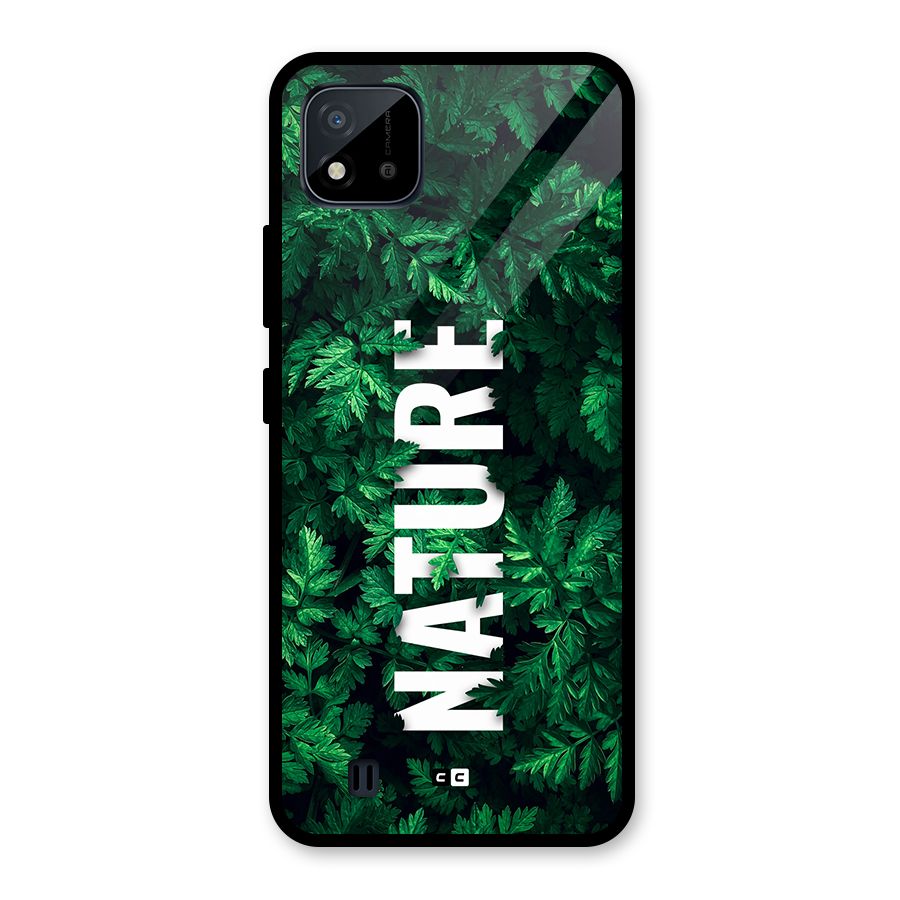 Nature Leaves Glass Back Case for Realme C11 2021