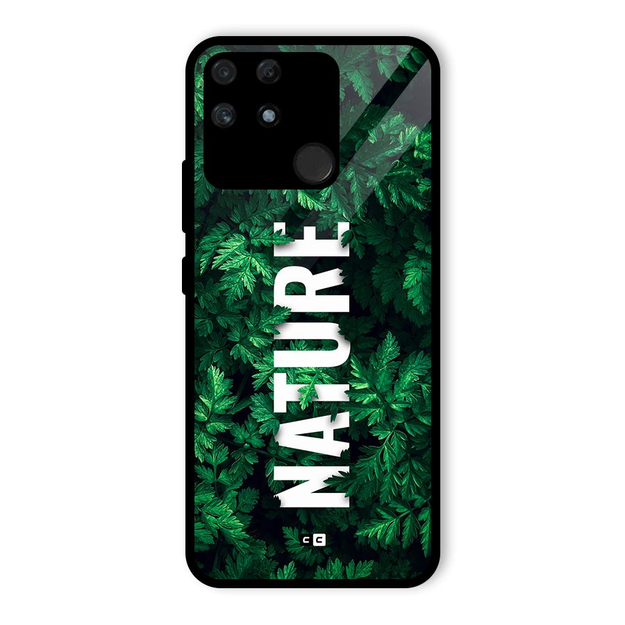 Nature Leaves Glass Back Case for Realme Narzo 50A