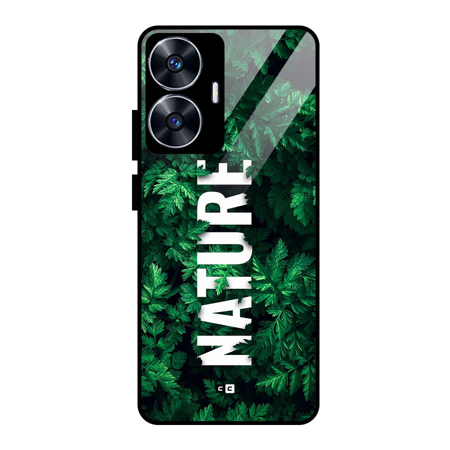Nature Leaves Glass Back Case for Realme Narzo N55