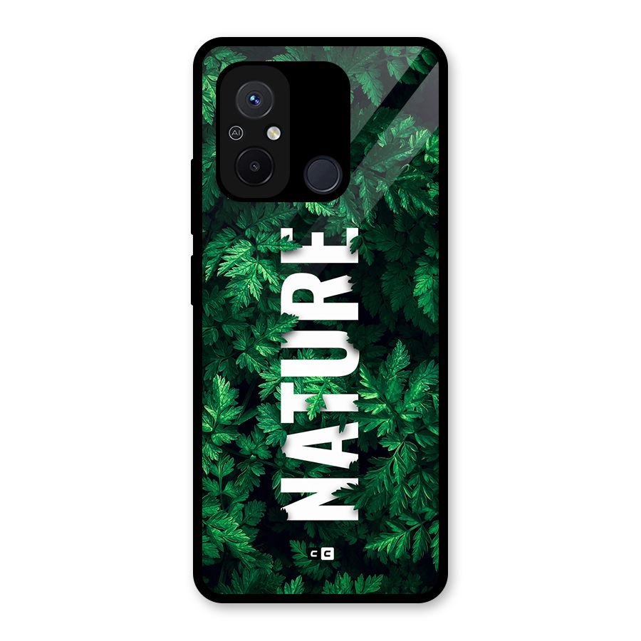 Nature Leaves Glass Back Case for Redmi 12C