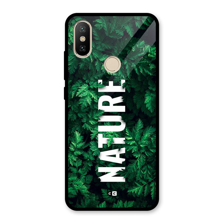 Nature Leaves Glass Back Case for Redmi A1