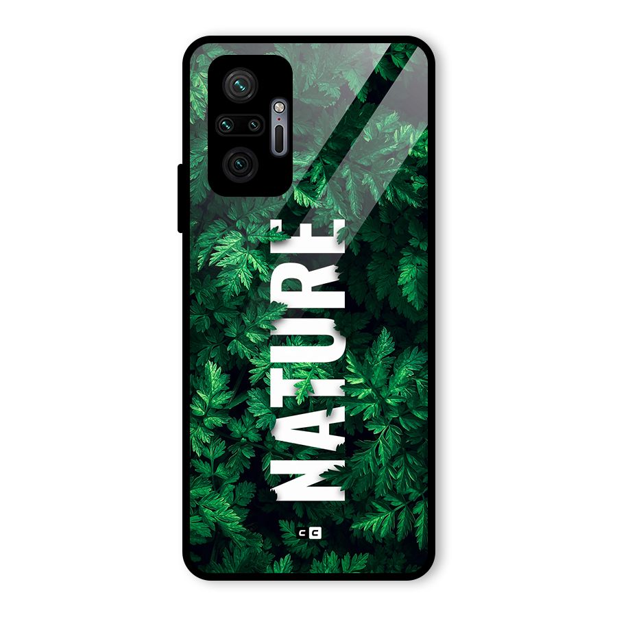 Nature Leaves Glass Back Case for Redmi Note 10 Pro Max