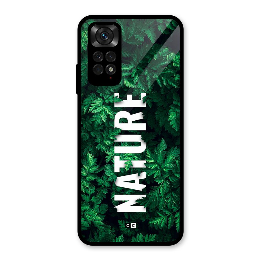 Nature Leaves Glass Back Case for Redmi Note 11S