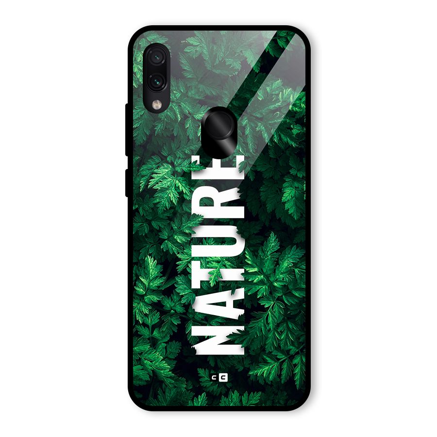 Nature Leaves Glass Back Case for Redmi Note 7 Pro