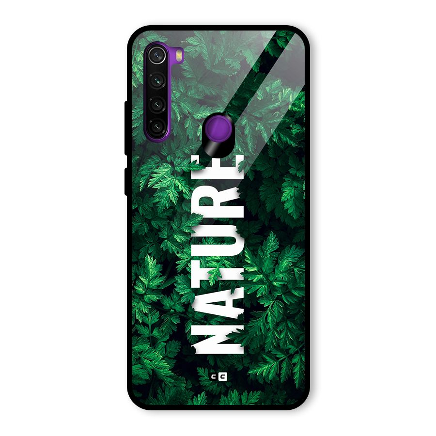 Nature Leaves Glass Back Case for Redmi Note 8