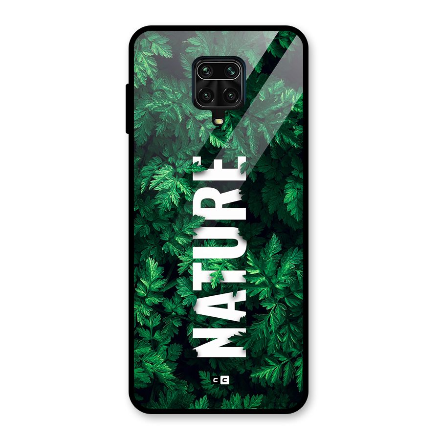 Nature Leaves Glass Back Case for Redmi Note 9 Pro