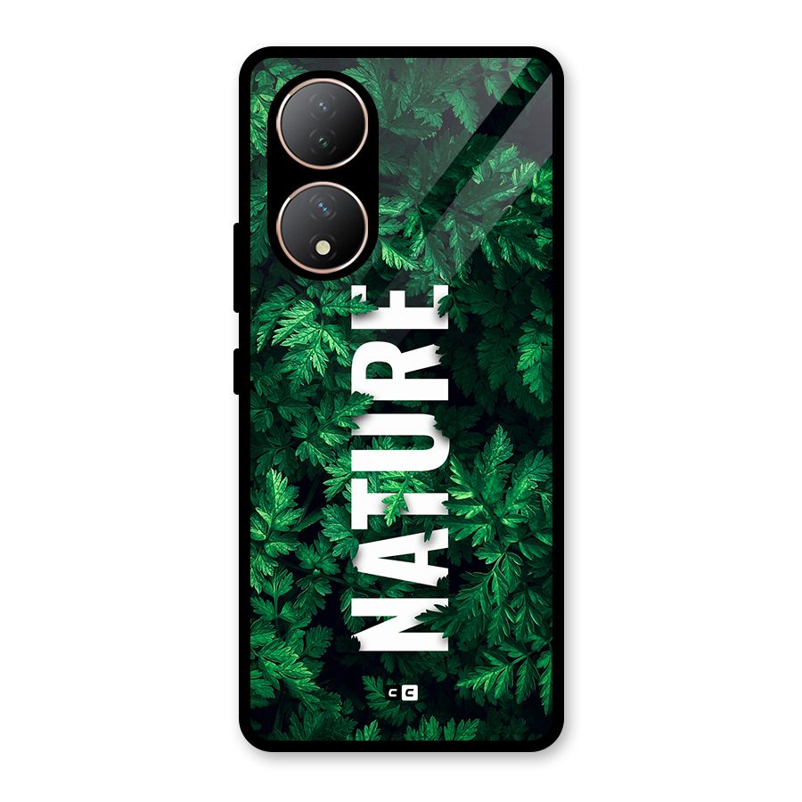 Nature Leaves Glass Back Case for Vivo T2