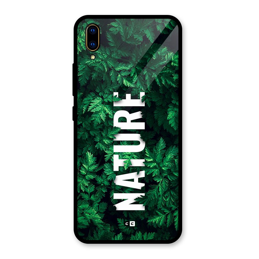 Nature Leaves Glass Back Case for Vivo V11 Pro