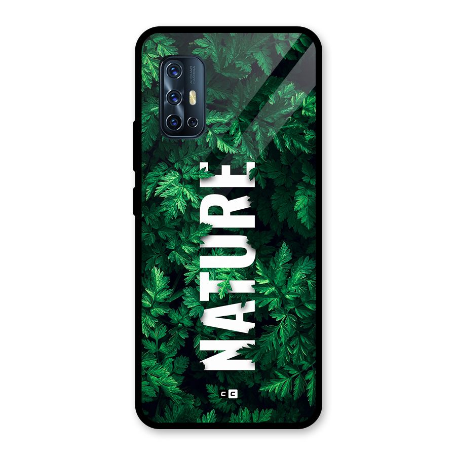 Nature Leaves Glass Back Case for Vivo V17