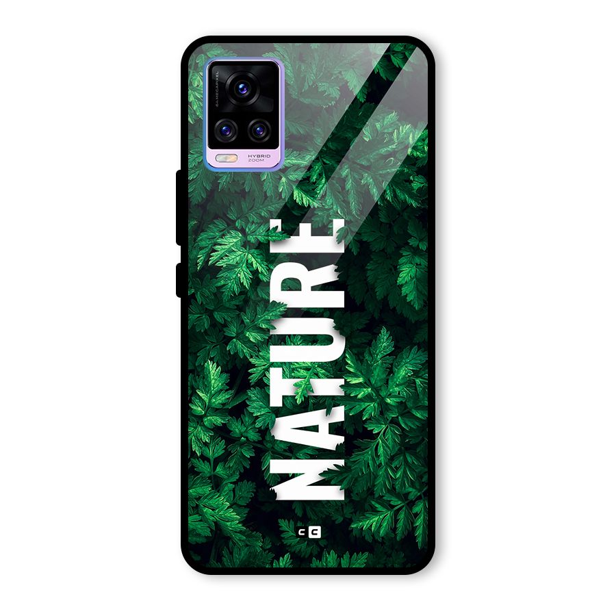 Nature Leaves Glass Back Case for Vivo V20 Pro