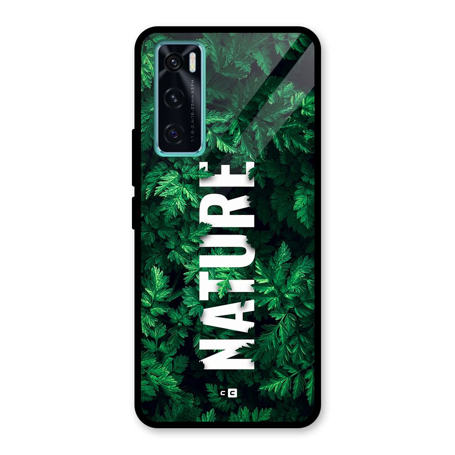Nature Leaves Glass Back Case for Vivo V20 SE