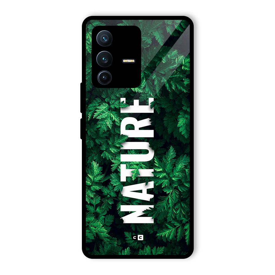 Nature Leaves Glass Back Case for Vivo V23 Pro