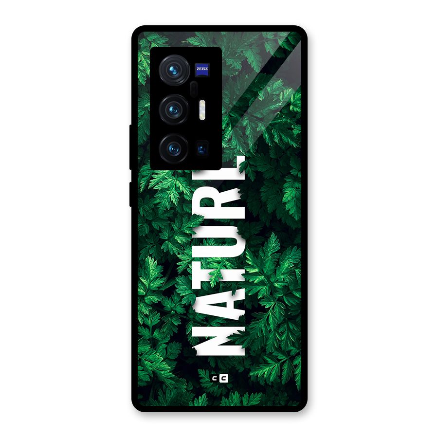 Nature Leaves Glass Back Case for Vivo X70 Pro Plus