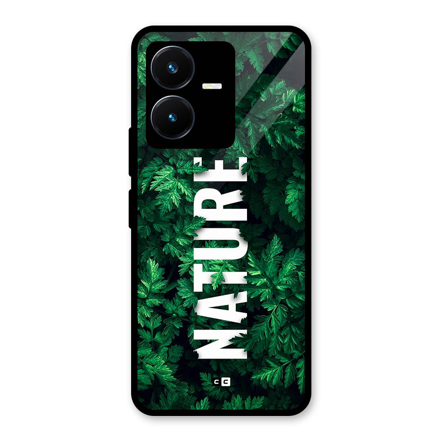 Nature Leaves Glass Back Case for Vivo Y22