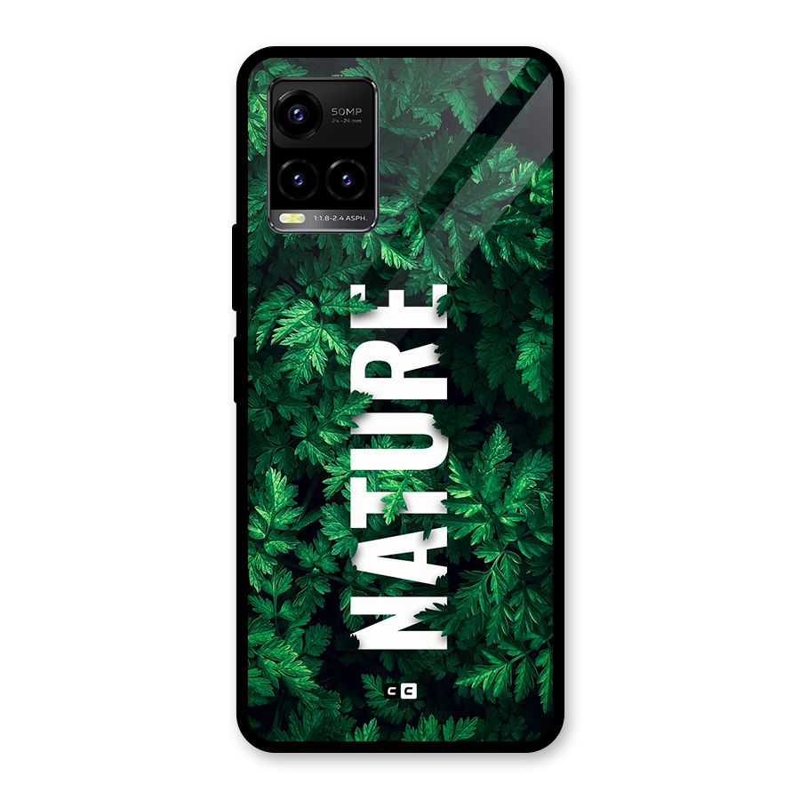 Nature Leaves Glass Back Case for Vivo Y33s