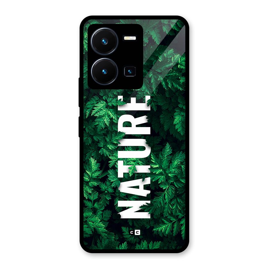 Nature Leaves Glass Back Case for Vivo Y35