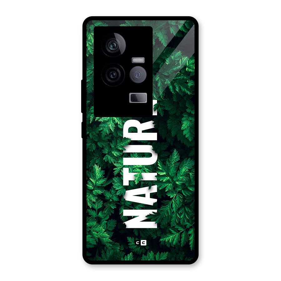 Nature Leaves Glass Back Case for Vivo iQOO 11 5G