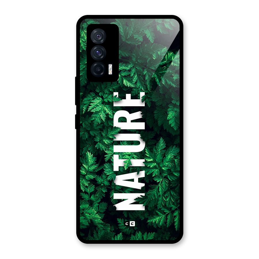 Nature Leaves Glass Back Case for Vivo iQOO 7 5G