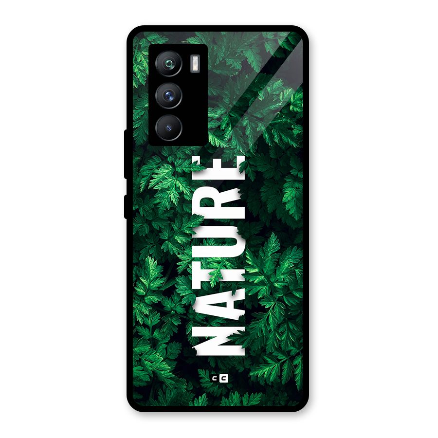 Nature Leaves Glass Back Case for Vivo iQOO 9 SE