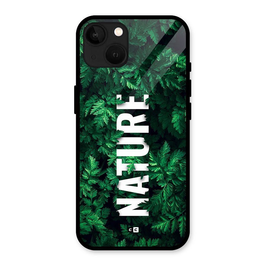 Nature Leaves Glass Back Case for iPhone 13