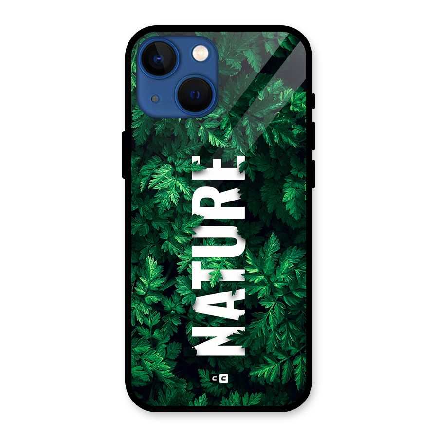 Nature Leaves Glass Back Case for iPhone 13 Mini