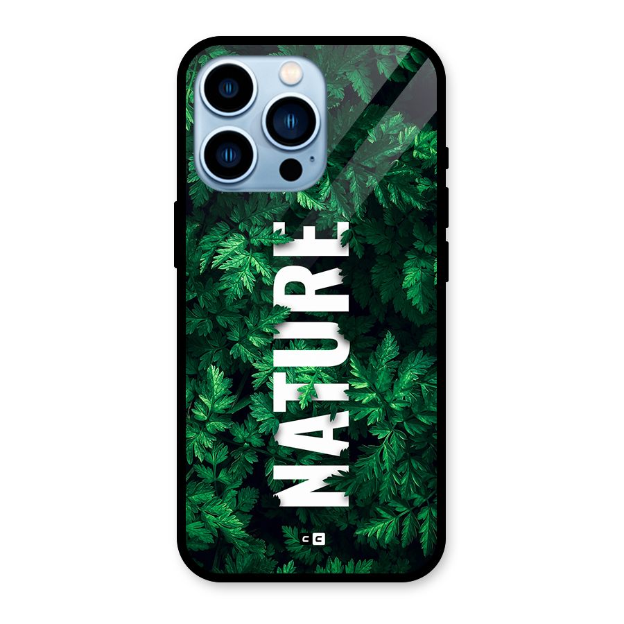 Nature Leaves Glass Back Case for iPhone 13 Pro