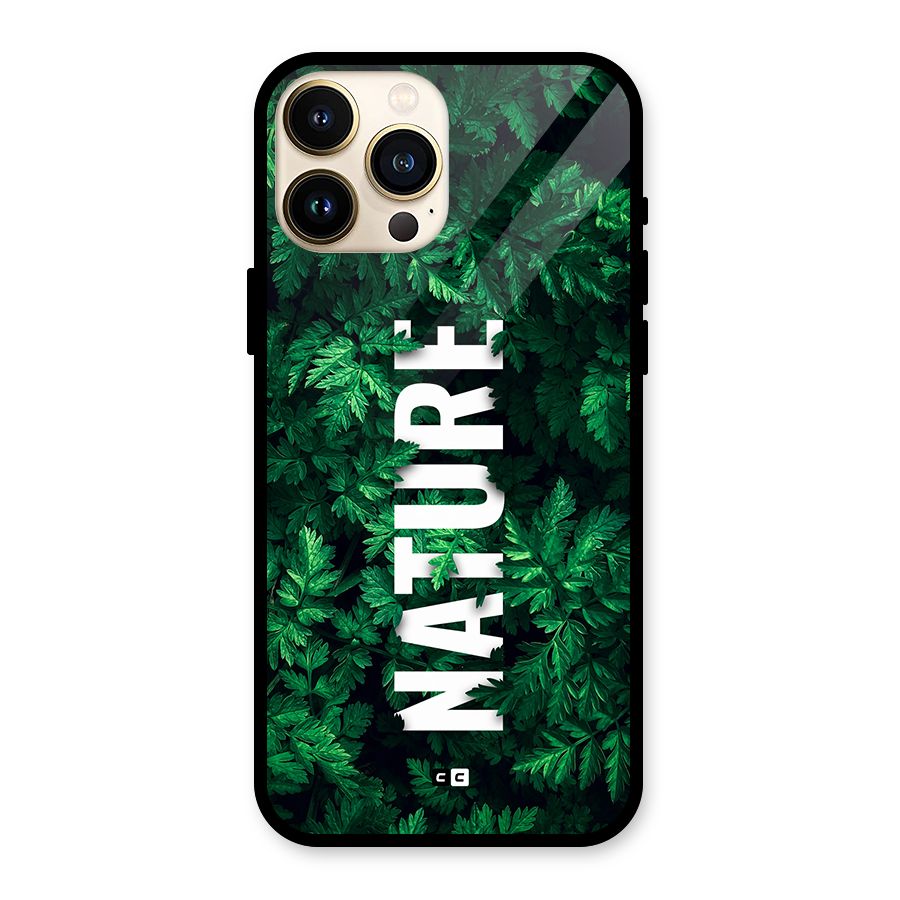 Nature Leaves Glass Back Case for iPhone 13 Pro Max