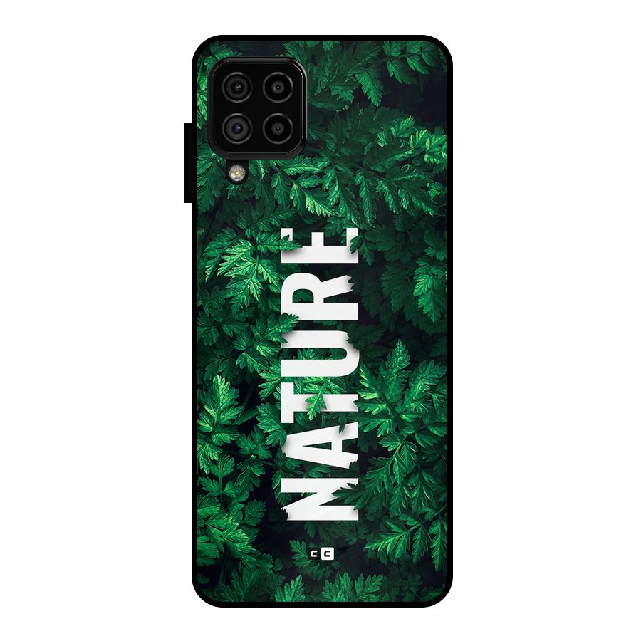 Nature Leaves Metal Back Case for Galaxy A22 4G
