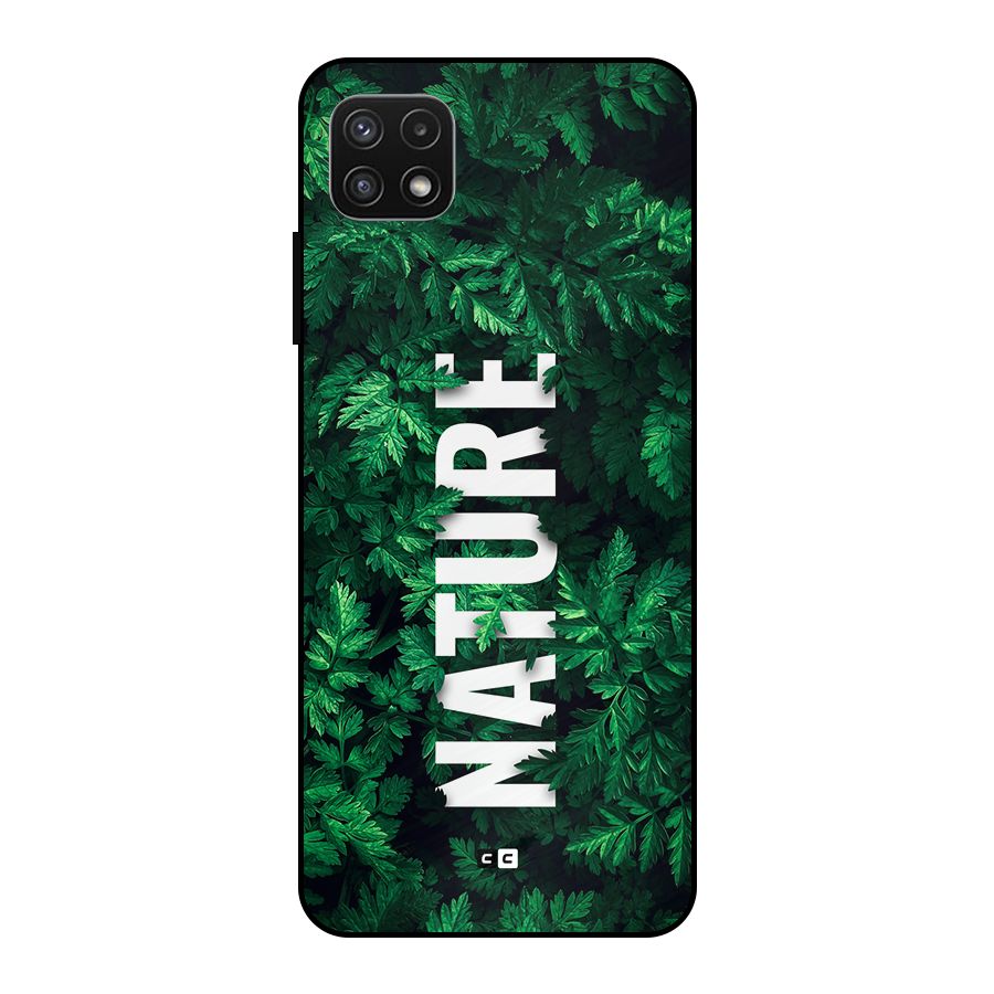 Nature Leaves Metal Back Case for Galaxy A22 5G