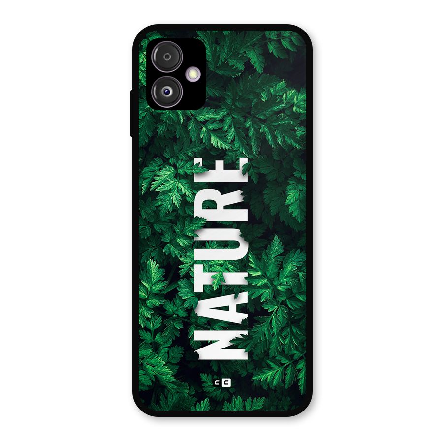 Nature Leaves Metal Back Case for Galaxy F14